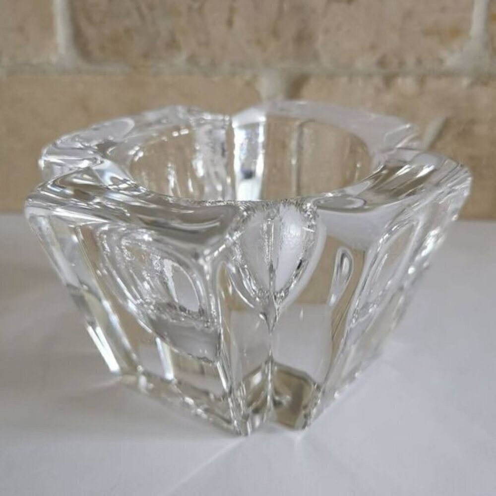Orrefors Crystal Votive MAX Series Tealight Candle Holder Sweden Glass Design